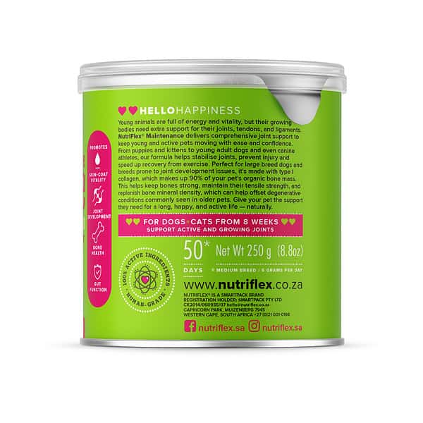 Nutriflex Everyday Maintenance Collagen For Dogs And Cats Information