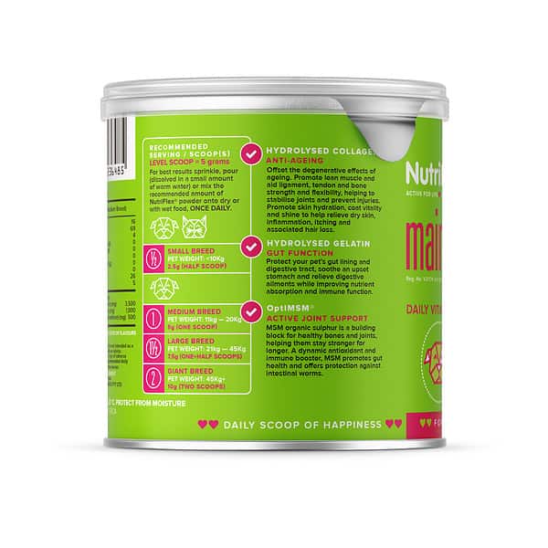 Nutriflex Everyday Maintenance Collagen For Dogs And Cats Servings