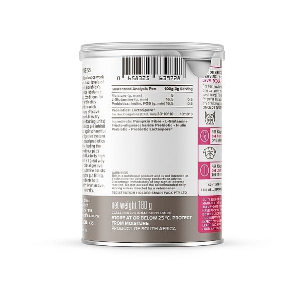 Floramax Prebiotic And Probiotic For Dogs And Cats 180G Nutrition