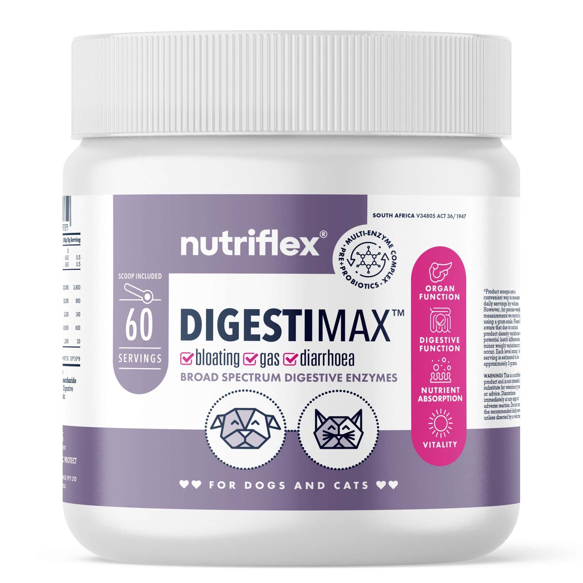 DigestiMax Extra-Strength Probiotics For Dogs And Cats | NutriFlex