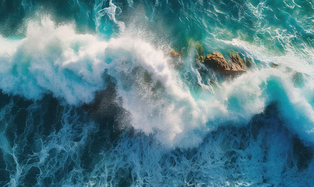 Cold North Atlantic waves where the kelp in DentaMax is wild-harvested