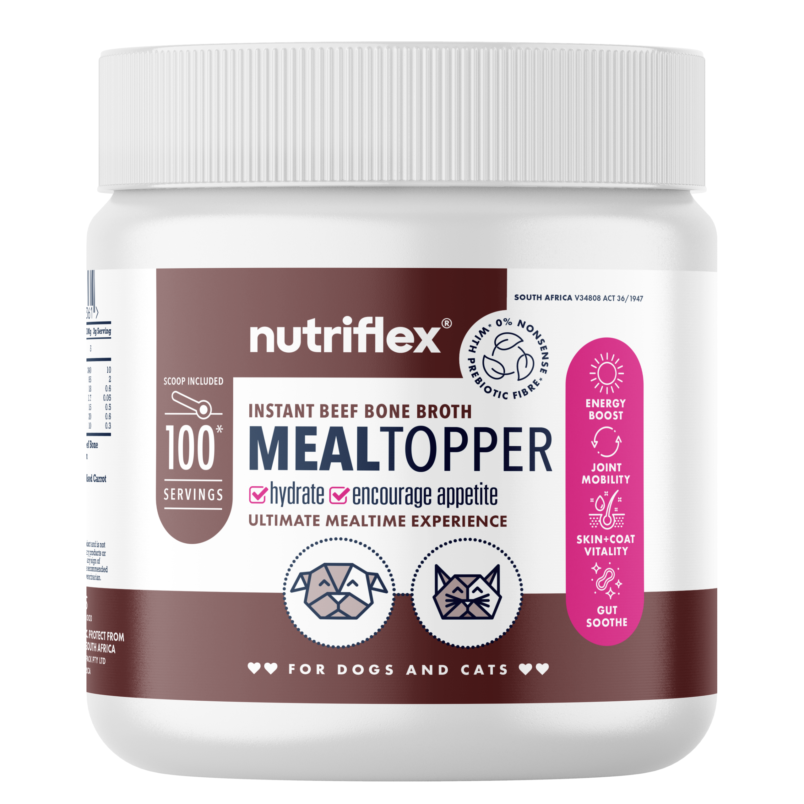 Nutriflex-Meal-Topper-Instant-Beef-Bone-Broth-Powder-Dogs-Cats-300G
