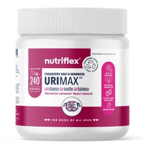NutriFlex UriMax Urinary Tract and Bladder Health Powder Supplement for Dogs and Cats 240g