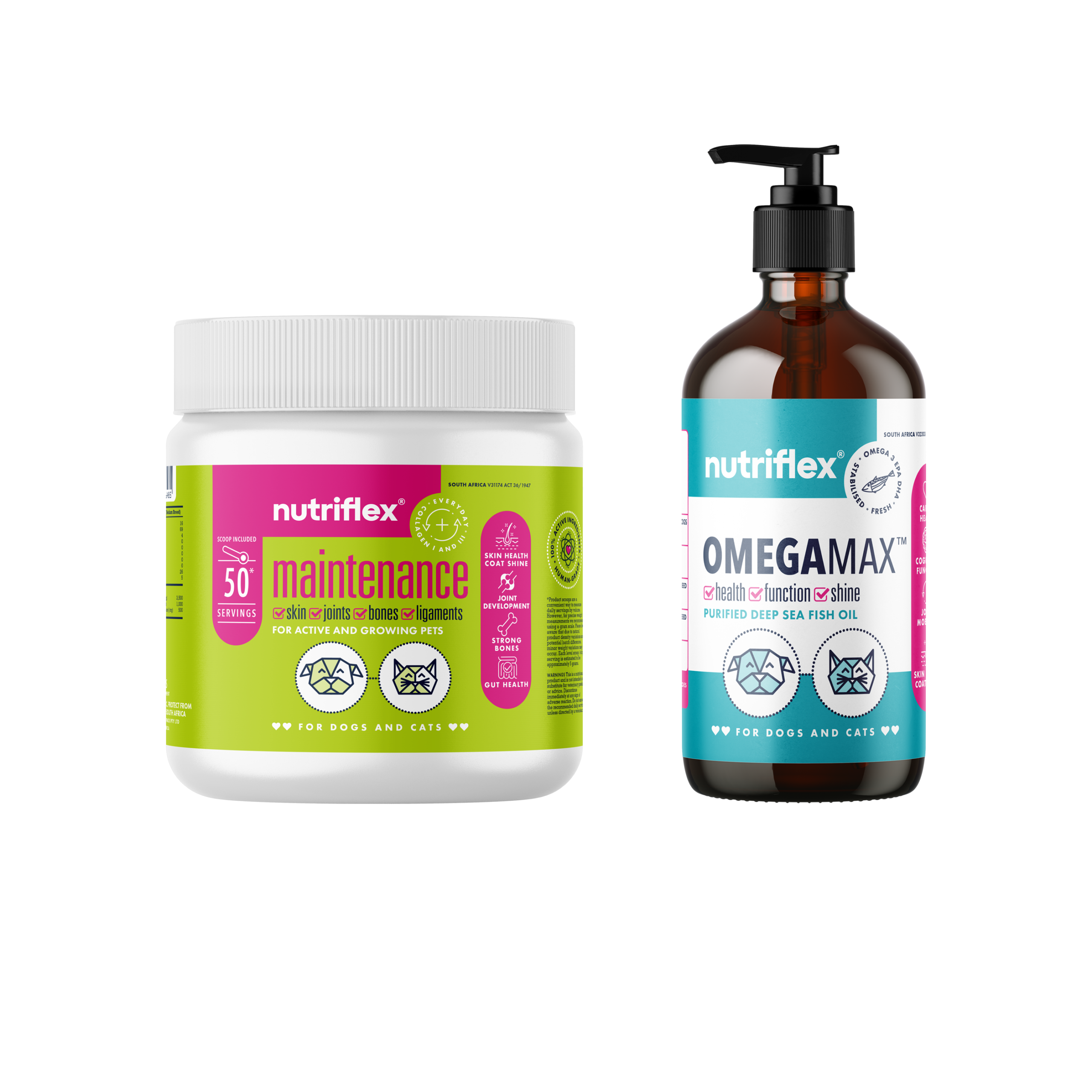 Nutriflex-Maintenance-Daily-Collagen-250G-Omegamax-Liquid-Fish-Oil-250Ml