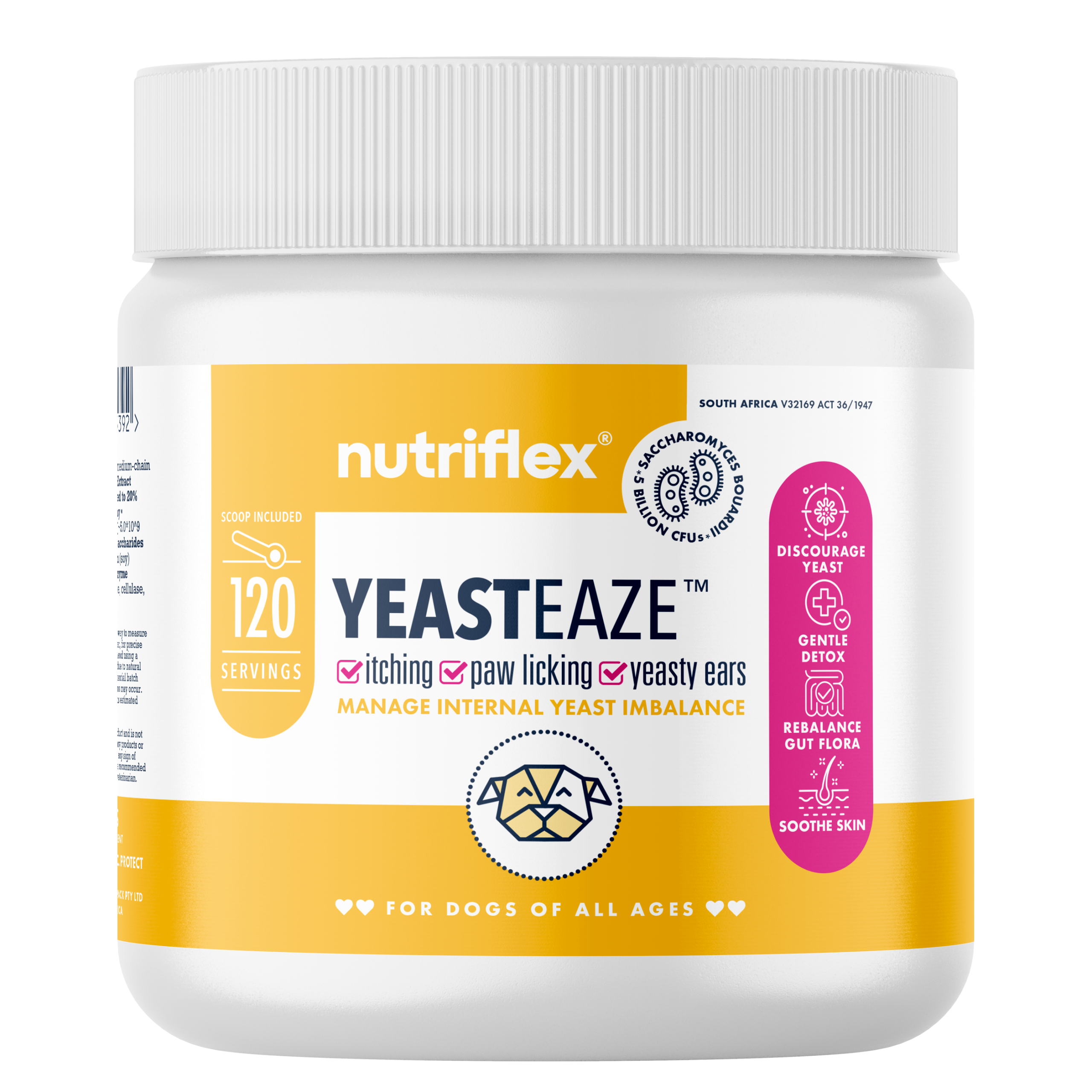 Nutriflex-Yeasteaze-Internal-Yeast-Powder-Supplement-Dogs-Cats-240G