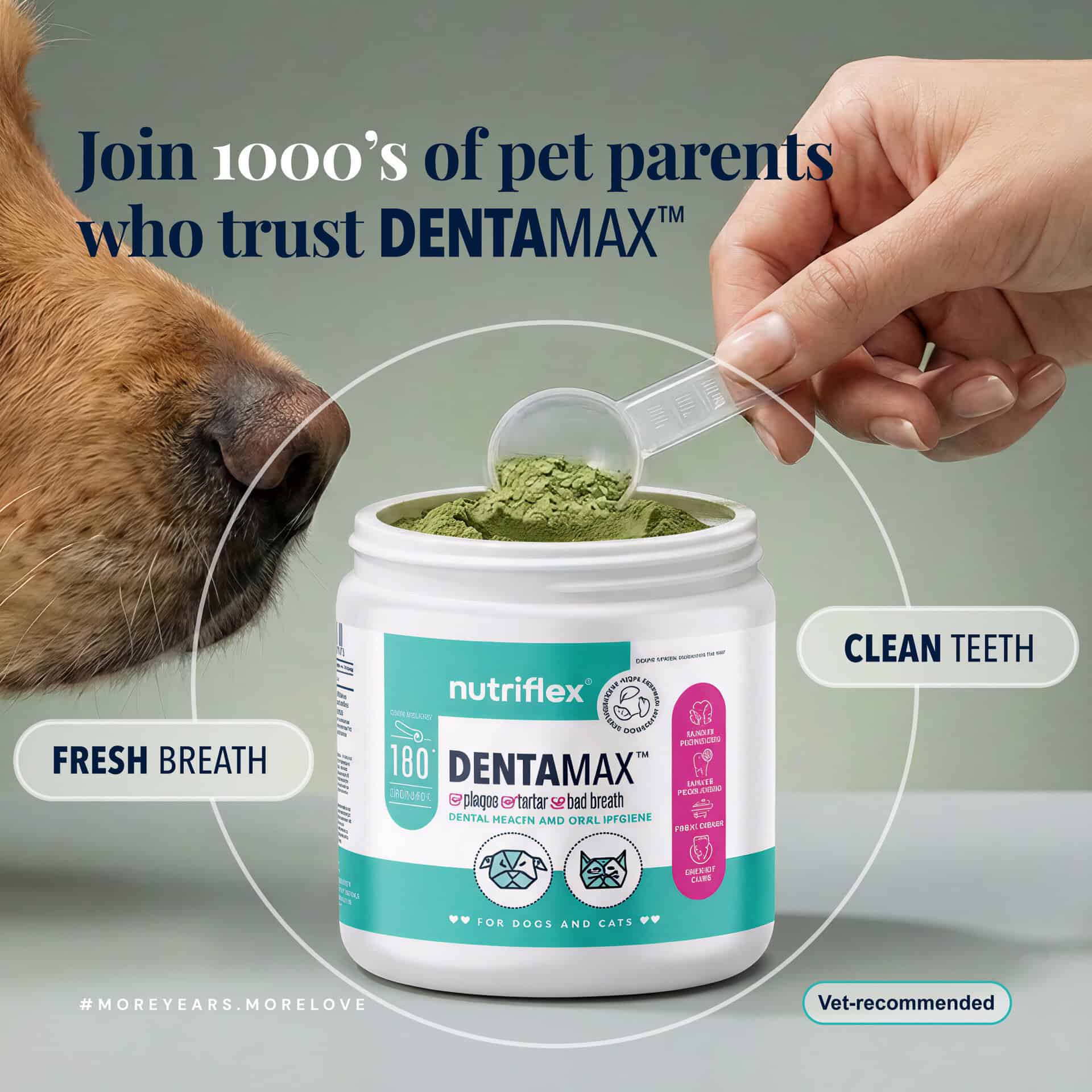 Dentamax Dental Powder For Dogs &Amp; Cats, Plaque, Tartar &Amp; Bad Breath 6 Dentamax Dental Powder For Dogs &Amp; Cats, Plaque, Tartar &Amp; Bad Breath - Image 6